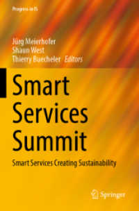 Smart Services Summit : Smart Services Creating Sustainability (Progress in Is)