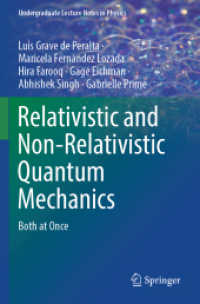 Relativistic and Non-Relativistic Quantum Mechanics : Both at Once (Undergraduate Lecture Notes in Physics)