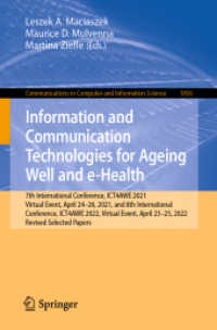 Information and Communication Technologies for Ageing Well and e-Health : 7th International Conference, ICT4AWE 2021, Virtual Event, April 24-26, 2021, and 8th International Conference, ICT4AWE 2022, Virtual Event, April 23-25, 2022, Revised Selected