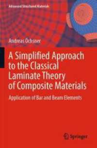 A Simplified Approach to the Classical Laminate Theory of Composite Materials : Application of Bar and Beam Elements (Advanced Structured Materials)