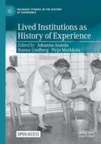 Lived Institutions as History of Experience (Palgrave Studies in the History of Experience)