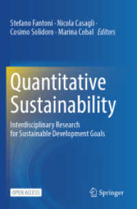 Quantitative Sustainability : Interdisciplinary Research for Sustainable Development Goals