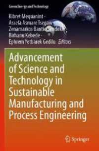 Advancement of Science and Technology in Sustainable Manufacturing and Process Engineering (Green Energy and Technology)