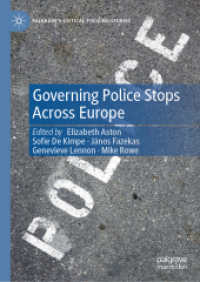 Governing Police Stops Across Europe (Palgrave's Critical Policing Studies)