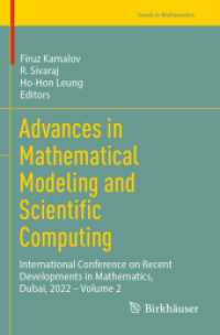 Advances in Mathematical Modeling and Scientific Computing : International Conference on Recent Developments in Mathematics, Dubai, 2022 - Volume 2 (Trends in Mathematics)