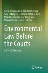 Environmental Law before the Courts : A US-EU Narrative
