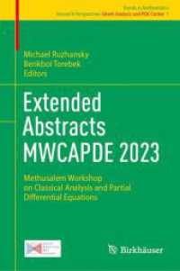 Extended Abstracts MWCAPDE 2023 : Methusalem Workshop on Classical Analysis and Partial Differential Equations (Research Perspectives Ghent Analysis and Pde Center)