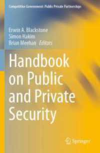 Handbook on Public and Private Security (Competitive Government: Public Private Partnerships)