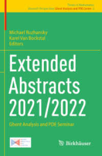 Extended Abstracts 2021/2022 : Ghent Analysis and PDE Seminar (Research Perspectives Ghent Analysis and Pde Center)