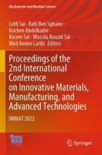 Proceedings of the 2nd International Conference on Innovative Materials, Manufacturing, and Advanced Technologies : IMMAT'2022 (Mechanisms and Machine Science)