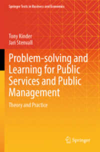 Problem-solving and Learning for Public Services and Public Management : Theory and Practice (Springer Texts in Business and Economics)
