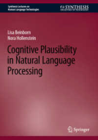 Cognitive Plausibility in Natural Language Processing (Synthesis Lectures on Human Language Technologies)