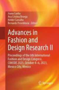 Advances in Fashion and Design Research II : Proceedings of the 6th International Fashion and Design Congress, CIMODE 2023, October 4-6, 2023, Mexico City, Mexico