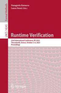 Runtime Verification : 23rd International Conference, RV 2023, Thessaloniki, Greece, October 3-6, 2023, Proceedings (Lecture Notes in Computer Science)