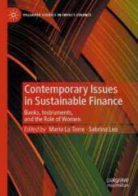 Contemporary Issues in Sustainable Finance : Banks, Instruments, and the Role of Women (Palgrave Studies in Impact Finance)