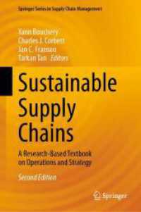 Sustainable Supply Chains : A Research-Based Textbook on Operations and Strategy (Springer Series in Supply Chain Management) （2ND）