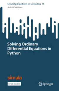 Solving Ordinary Differential Equations in Python (Simula Springerbriefs on Computing)