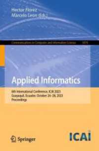 Applied Informatics : 6th International Conference, ICAI 2023, Guayaquil, Ecuador, October 26-28, 2023, Proceedings (Communications in Computer and Information Science)