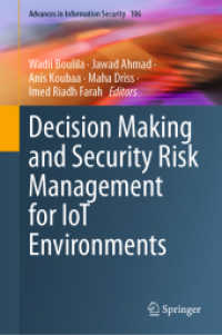 Decision Making and Security Risk Management for IoT Environments (Advances in Information Security)