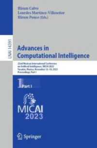 Advances in Computational Intelligence : 22nd Mexican International Conference on Artificial Intelligence, MICAI 2023, Yucatán, Mexico, November 13-18, 2023, Proceedings, Part I (Lecture Notes in Computer Science)