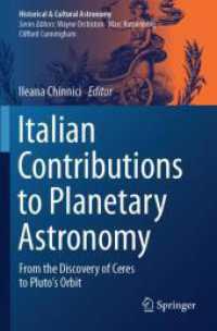 Italian Contributions to Planetary Astronomy : From the Discovery of Ceres to Pluto's Orbit (Historical & Cultural Astronomy)