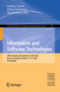 Information and Software Technologies : 29th International Conference, ICIST 2023, Kaunas, Lithuania, October 12-14, 2023, Proceedings (Communications in Computer and Information Science)