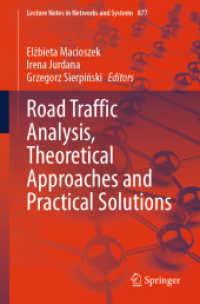 Road Traffic Analysis, Theoretical Approaches and Practical Solutions (Lecture Notes in Networks and Systems)