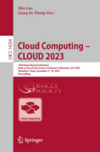 Cloud Computing - CLOUD 2023 : 16th International Conference, Held as Part of the Services Conference Federation, SCF 2023, Shenzhen, China, December 17-18, 2023, Proceedings (Lecture Notes in Computer Science)