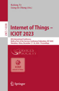 Internet of Things - ICIOT 2023 : 8th International Conference, Held as Part of the Services Conference Federation, SCF 2023, Shenzhen, China, December 17-18, 2023, Proceedings (Lecture Notes in Computer Science)