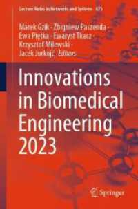 Innovations in Biomedical Engineering 2023 (Lecture Notes in Networks and Systems)
