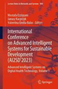 International Conference on Advanced Intelligent Systems for Sustainable Development (AI2SD'2023) : Advanced Intelligent Systems on Digital Health Technology, Volume 1 (Lecture Notes in Networks and Systems)