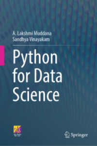 データサイエンスのためのPython<br>Python for Data Science （1st ed. 2024. 2024. xvii, 392 S. XVII, 392 p. 94 illus., 2 illus. in c）