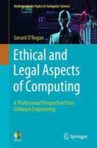 Ethical and Legal Aspects of Computing : A Professional Perspective from Software Engineering (Undergraduate Topics in Computer Science)