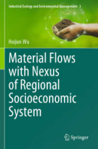 Material Flows with Nexus of Regional Socioeconomic System (Industrial Ecology and Environmental Management)