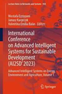 International Conference on Advanced Intelligent Systems for Sustainable Development (AI2SD'2023) : Advanced Intelligent Systems on Energy, Environment and Agriculture, Volume 1 (Lecture Notes in Networks and Systems)