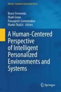 A Human-Centered Perspective of Intelligent Personalized Environments and Systems (Human-computer Interaction Series) （2024）