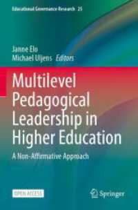 Multilevel Pedagogical Leadership in Higher Education : A Non-Affirmative Approach (Educational Governance Research)