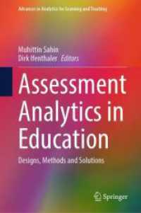 Assessment Analytics in Education : Designs, Methods and Solutions (Advances in Analytics for Learning and Teaching)