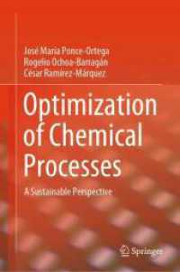 Optimization of Chemical Processes : A Sustainable Perspective