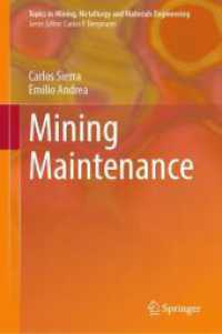 Mining Maintenance (Topics in Mining, Metallurgy and Materials Engineering)