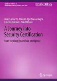 A Journey into Security Certification : From the Cloud to Artificial Intelligence (Synthesis Lectures on Information Security, Privacy, and Trust) （2025）