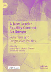 A New Gender Equality Contract for Europe : Feminism and Progressive Politics （2024）