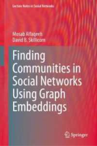 Finding Communities in Social Networks Using Graph Embeddings (Lecture Notes in Social Networks) （2024）
