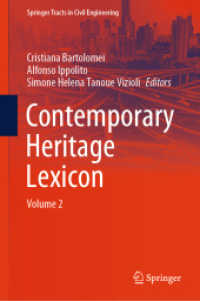 Contemporary Heritage Lexicon : Volume 2 (Springer Tracts in Civil Engineering)
