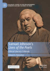 サミュエル・ジョンソン『詩人列伝』の倫理的文芸批評<br>Samuel Johnson's Lives of the Poets : Ethical Literary Criticism (Palgrave Studies in the Enlightenment, Romanticism and Cultures of Print) （2024）