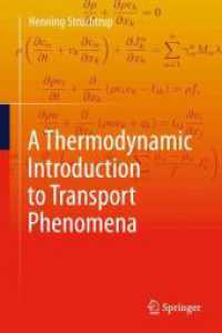 A Thermodynamic Introduction to Transport Phenomena （2024）