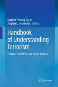 テロリズムの犯罪学・心理学的理解ハンドブック<br>Handbook of Understanding Terrorism : Forensic Social Sciences Case Studies （2024）