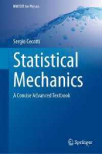 Statistical Mechanics : A Concise Advanced Textbook (Unitext for Physics) （2024）