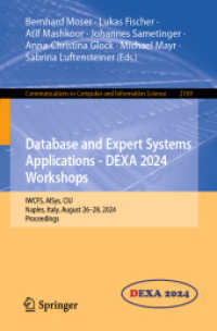 Database and Expert Systems Applications - DEXA 2024 Workshops : IWCFS, AISys, CIU, Naples, Italy, August 26-28, 2024, Proceedings (Communications in Computer and Information Science) （2024）
