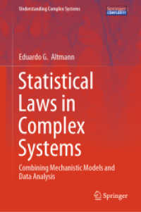 Statistical Laws in Complex Systems : Combining Mechanistic Models and Data Analysis (Understanding Complex Systems) （2024）
